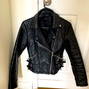 Moto Faux Leather Jacket